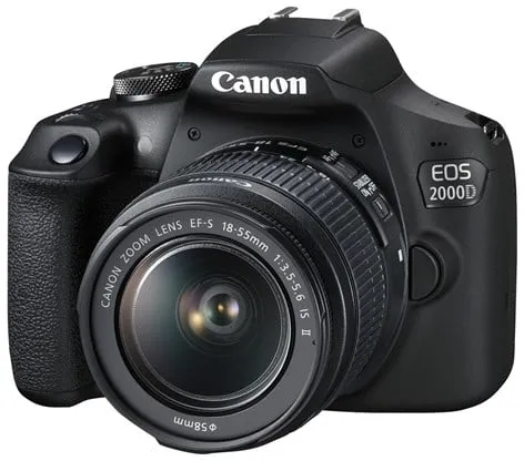 Canon EOS 2000D 18-55mm IS II + Ekstra LP-E10 Batteri