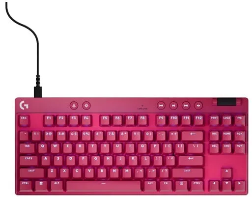 Logitech G PRO X TKL LIGHTSPEED - Logitech Magnetic Analog - Lineær - Spilltastatur - Uten numerisk tastatur - Nordisk - Rød