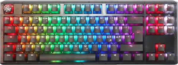 Ducky One 3 - Aura Black Nordic - TKL - Kailh Box Jellyfish Switch Y - RGB - ND - Spilltastatur - Nordisk - Svart
