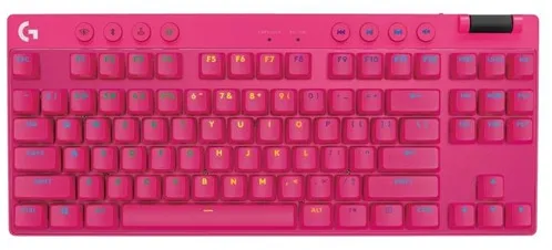 Logitech G PRO X TKL LIGHTSPEED - Logitech GX Brown (Tactile) - Taktile - Spilltastatur - Uten numerisk tastatur - Amerikansk engelsk - Rosa